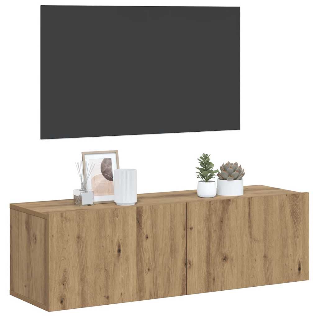 TV-Wandschrank Artisan-Eiche 80x30x30 cm Holzwerkstoff