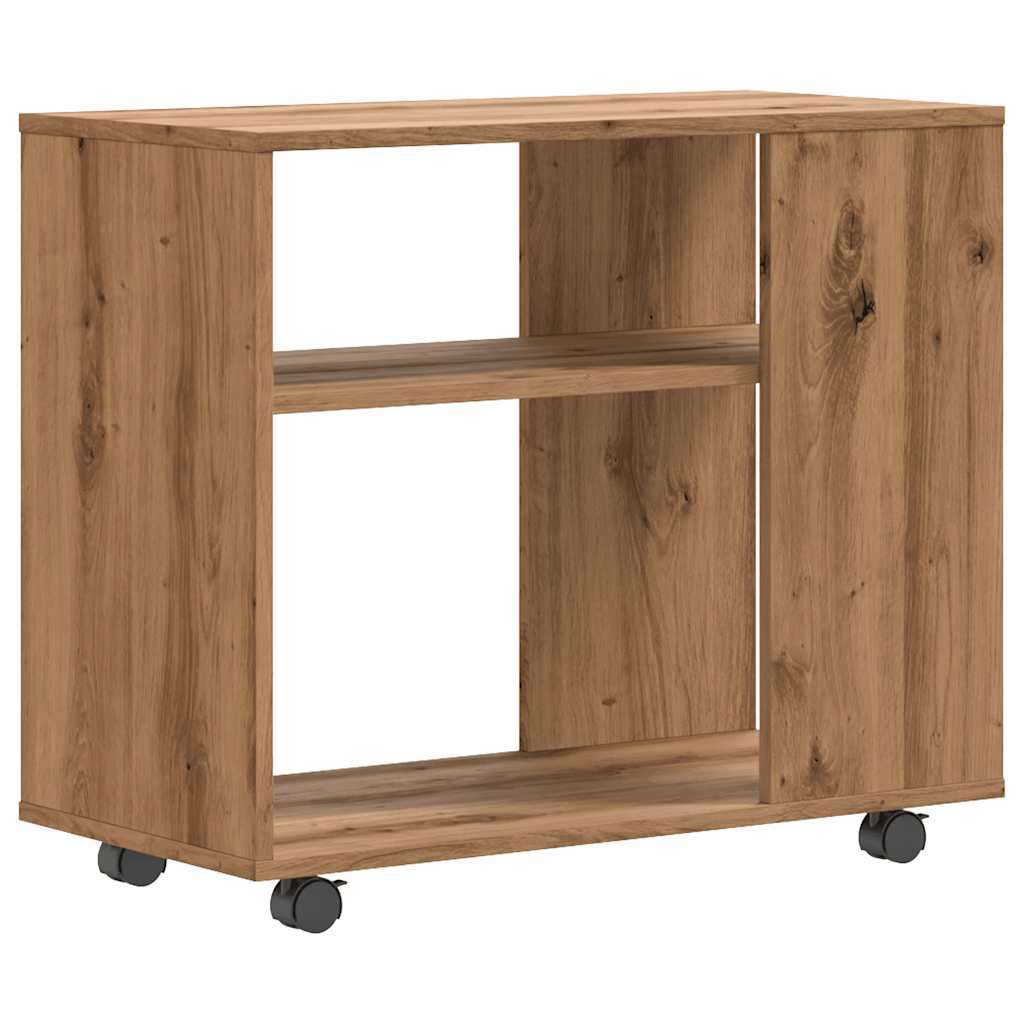vidaXL Table d'appoint chêne artisanat 70x35x55 cm en bois d'ingénierie