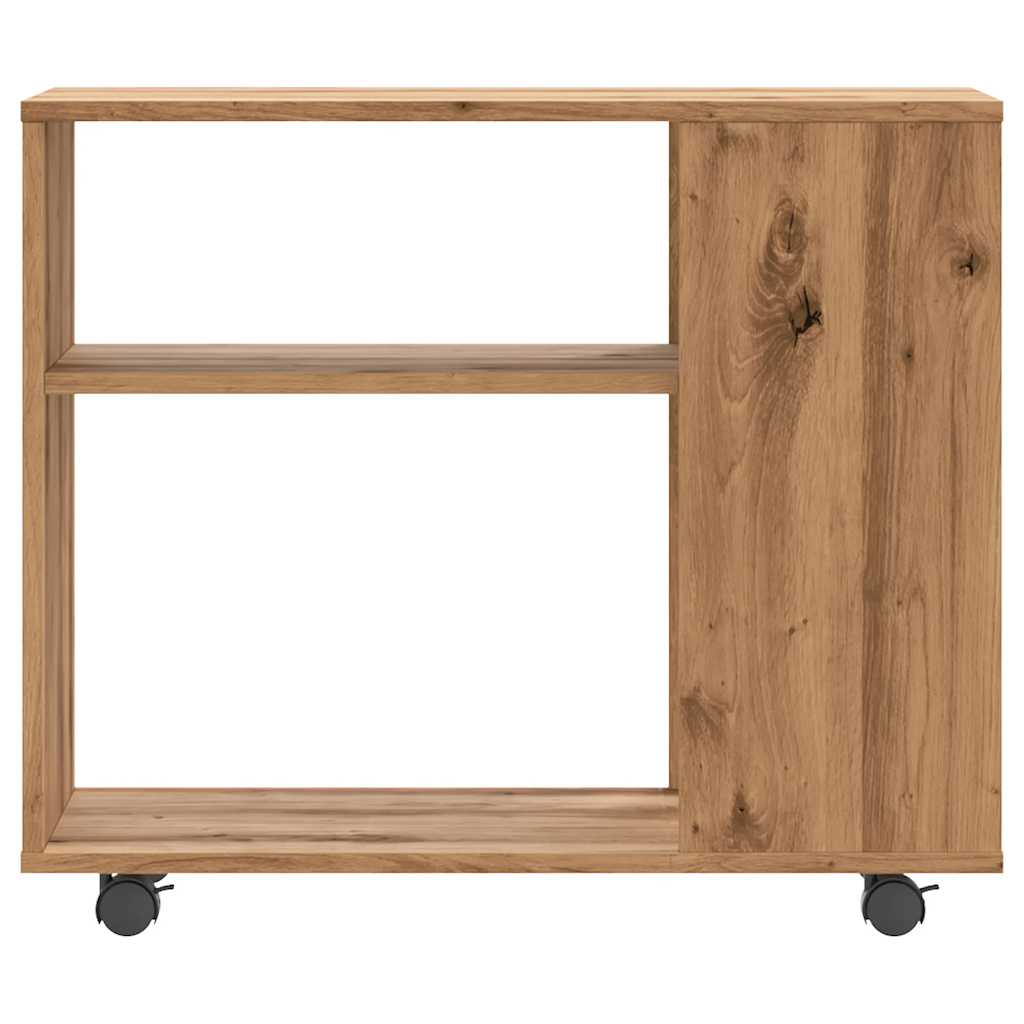 vidaXL Table d'appoint chêne artisanat 70x35x55 cm en bois d'ingénierie
