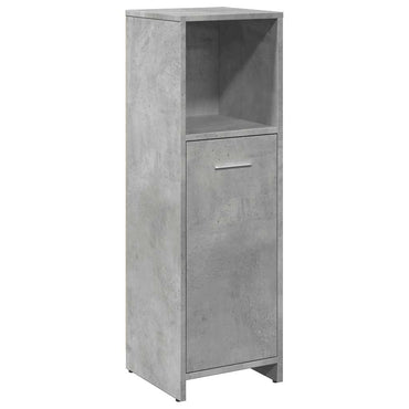 vidaXL Meuble de salle de bain gris béton 30x30x95 cm Bois d'ingénierie