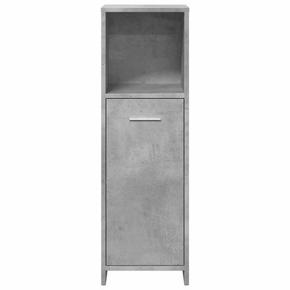 vidaXL Meuble de salle de bain gris béton 30x30x95 cm Bois d'ingénierie