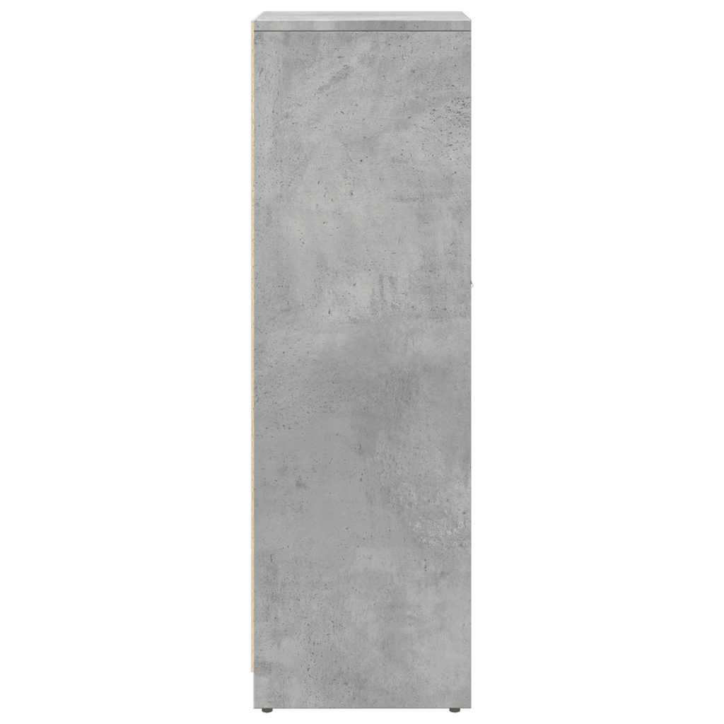 vidaXL Meuble de salle de bain gris béton 30x30x95 cm Bois d'ingénierie