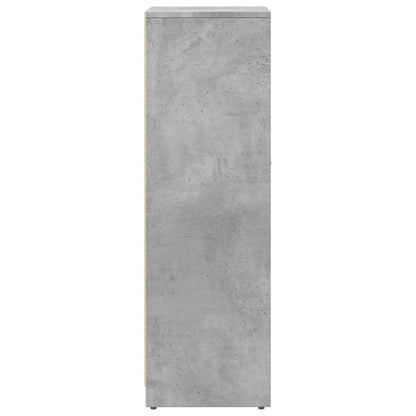 vidaXL Meuble de salle de bain gris béton 30x30x95 cm Bois d'ingénierie
