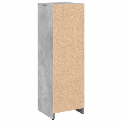 vidaXL Meuble de salle de bain gris béton 30x30x95 cm Bois d'ingénierie