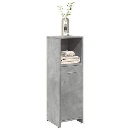 vidaXL Meuble de salle de bain gris béton 30x30x95 cm Bois d'ingénierie