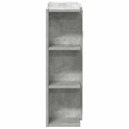 vidaXL Bad-Spiegelschrank Betongrau 80x20,5x64 cm Holzwerkstoff