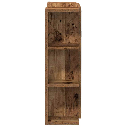 vidaXL Bad-Spiegelschrank Altholz-Optik 80x20,5x64 cm Holzwerkstoff