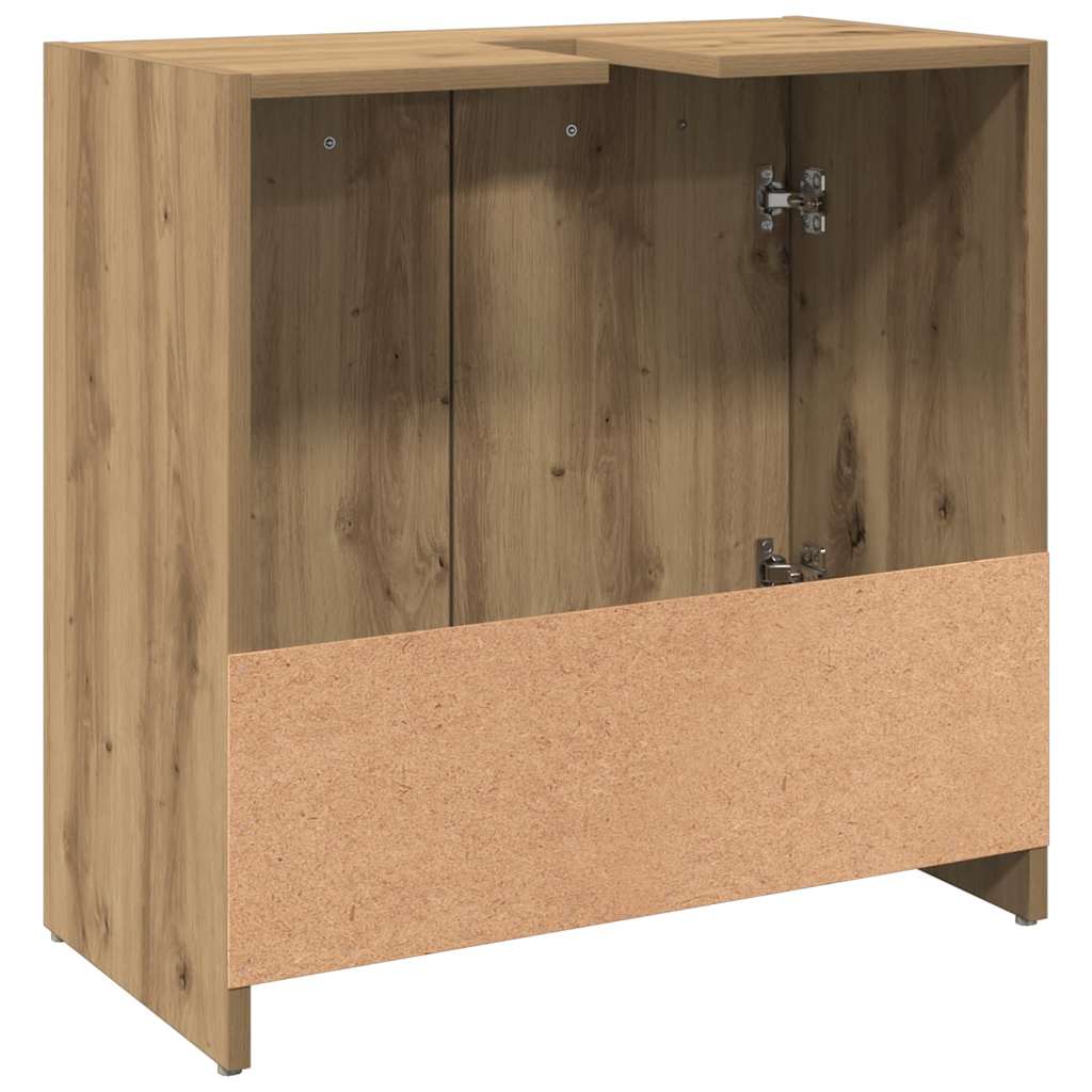 Waschbeckenunterschrank Artisan-Eiche 60x33x60 cm