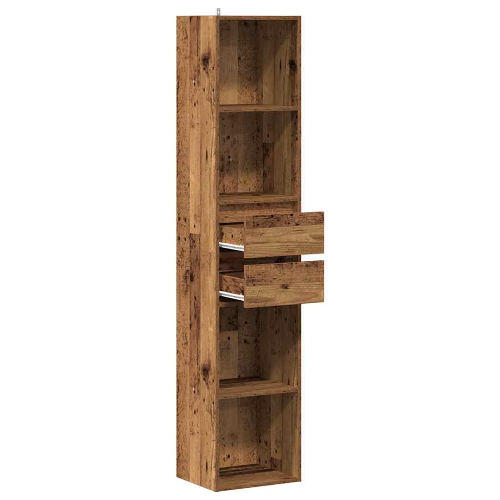 vidaXL Bücherregal Altholz-Optik 36x30x171 cm Holzwerkstoff