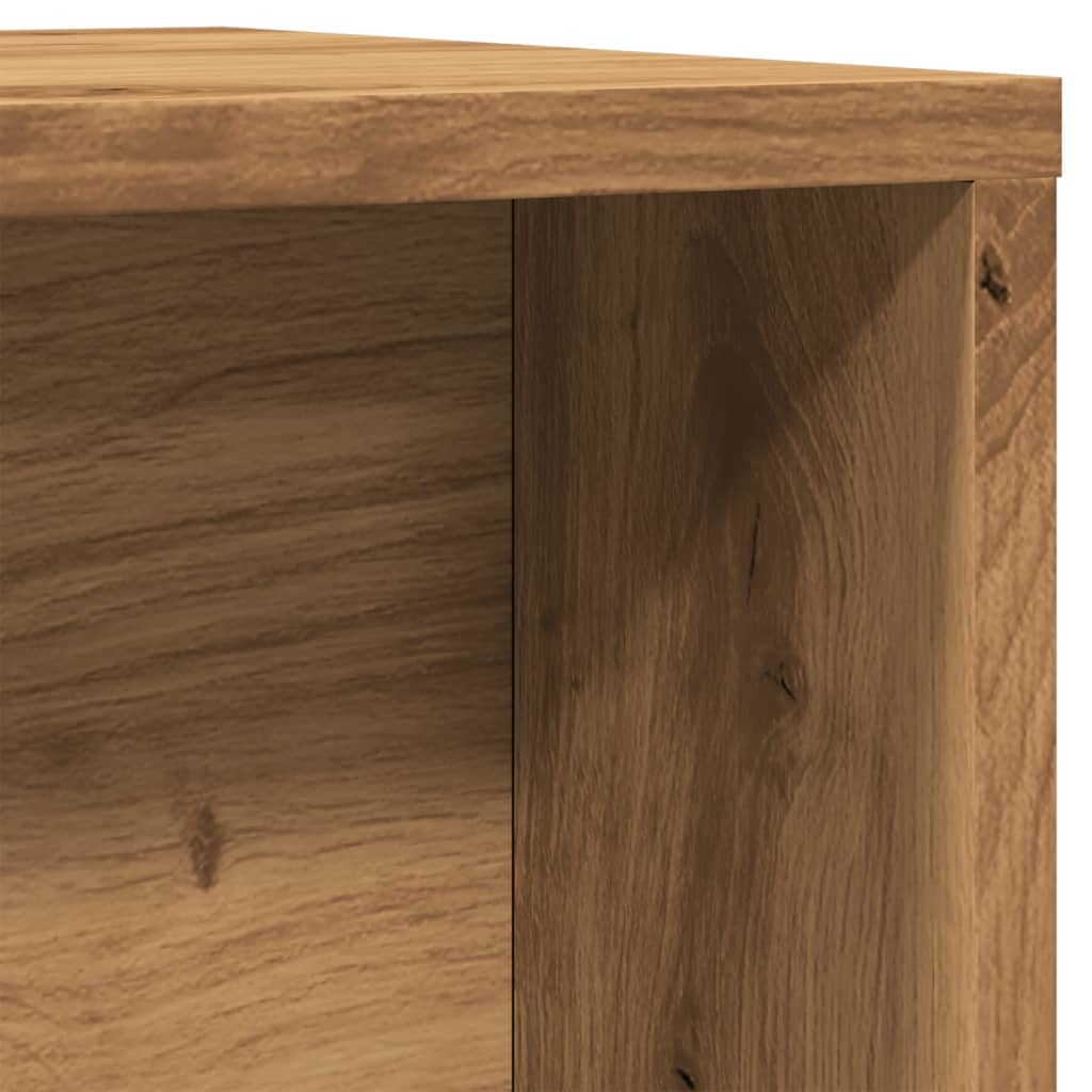 vidaXL Tables gigognes 2 pcs Chêne artisannel Bois d'ingénierie