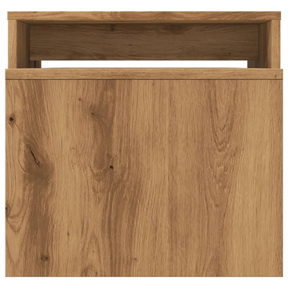 vidaXL Table basse chêne artisan 100x48x40 cm, bois d'ingénierie