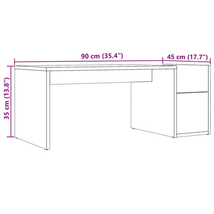 vidaXL Couchtisch Altholz-Optik 90x45x35 cm Holzwerkstoff