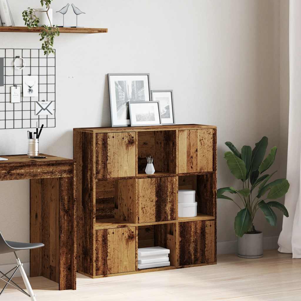 vidaXL Étagère à livres aspect bois de récupération 90x28x90 cm Bois d'ingénierie