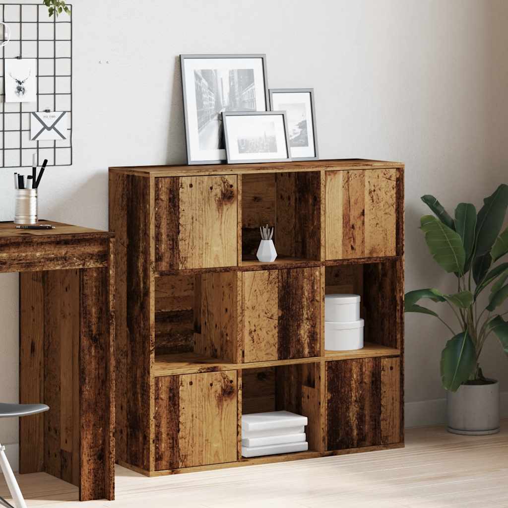 vidaXL Étagère à livres aspect bois de récupération 90x28x90 cm Bois d'ingénierie