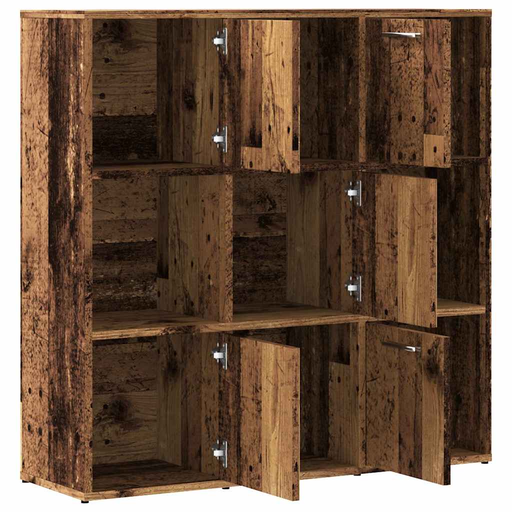 vidaXL Étagère à livres aspect bois de récupération 90x28x90 cm Bois d'ingénierie