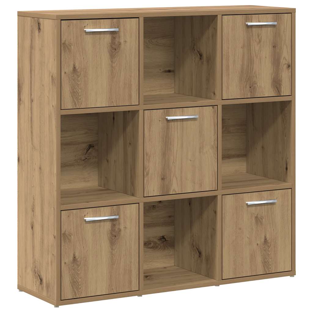 vidaXL Bibliothèque chêne artisan 90x28x90 cm bois d'ingénierie