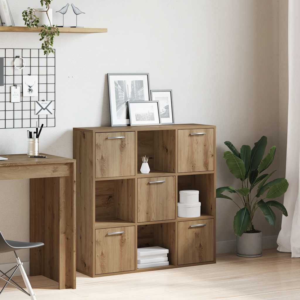 vidaXL Bibliothèque chêne artisan 90x28x90 cm bois d'ingénierie