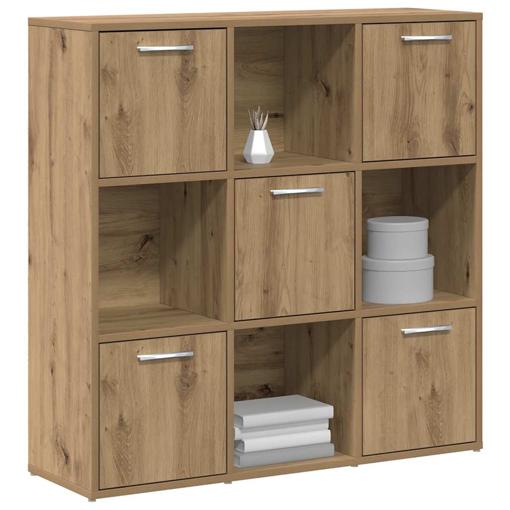 vidaXL Bibliothèque chêne artisan 90x28x90 cm bois d'ingénierie