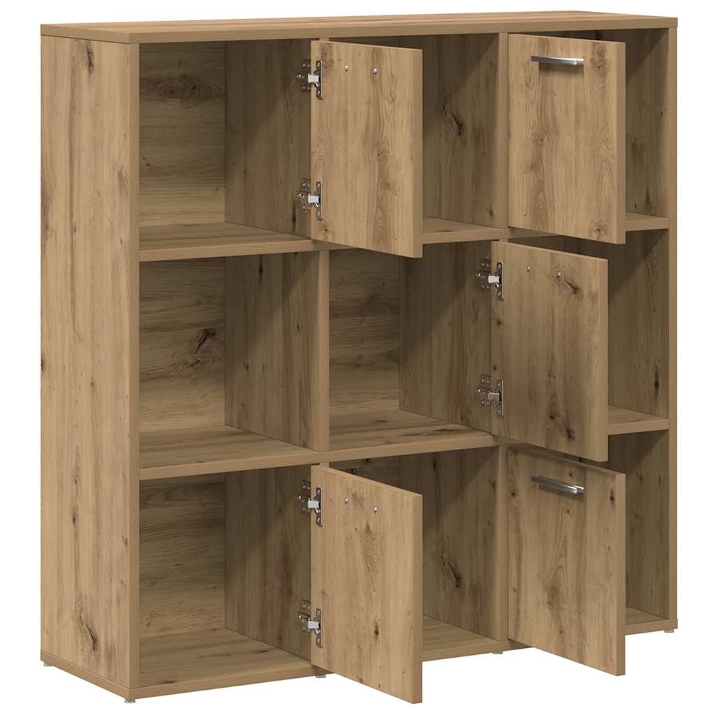 vidaXL Bibliothèque chêne artisan 90x28x90 cm bois d'ingénierie