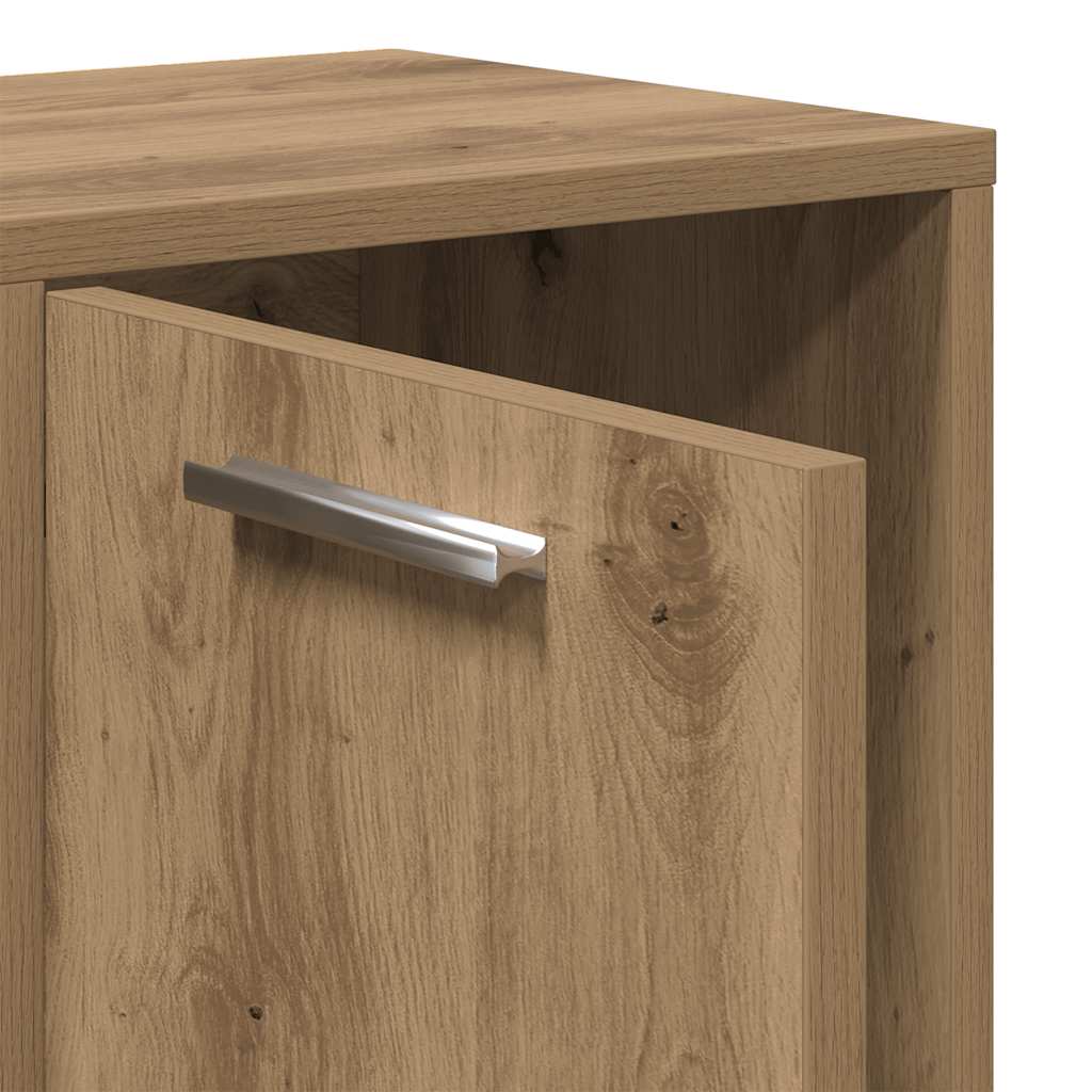 vidaXL Bibliothèque chêne artisan 90x28x90 cm bois d'ingénierie