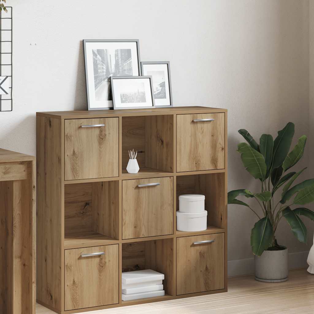 vidaXL Bibliothèque chêne artisan 90x28x90 cm bois d'ingénierie