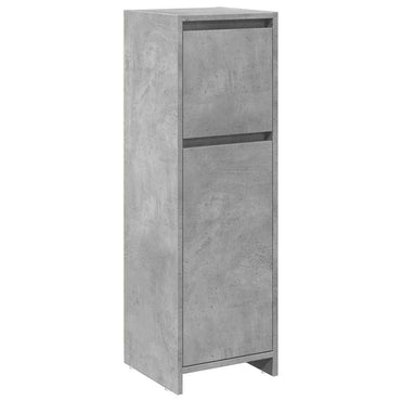 vidaXL Meuble de salle de bain gris béton 30x30x95 cm Bois d'ingénierie