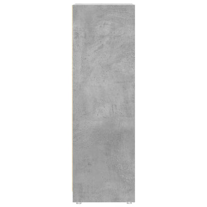 vidaXL Meuble de salle de bain gris béton 30x30x95 cm Bois d'ingénierie