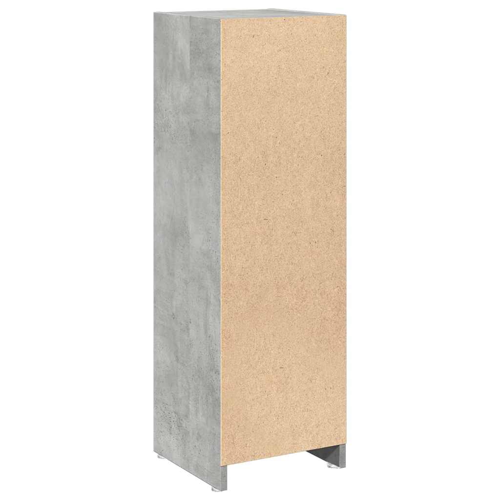 vidaXL Meuble de salle de bain gris béton 30x30x95 cm Bois d'ingénierie
