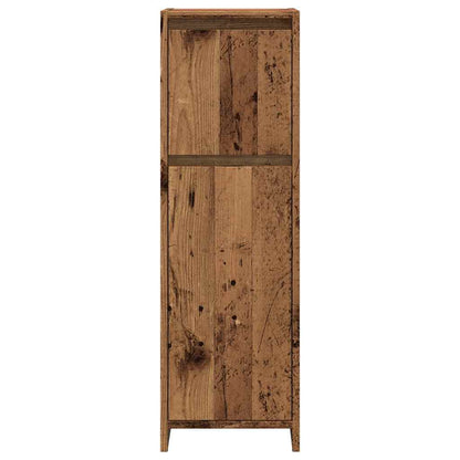 vidaXL Badschrank Altholz-Optik 30x30x95 cm Holzwerkstoff