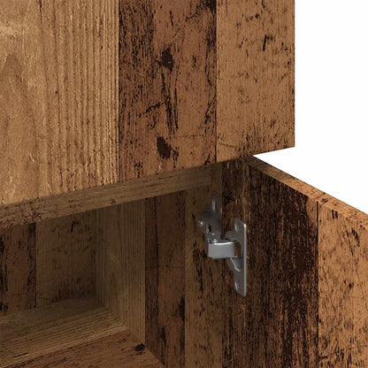 vidaXL Badschrank Altholz-Optik 30x30x95 cm Holzwerkstoff
