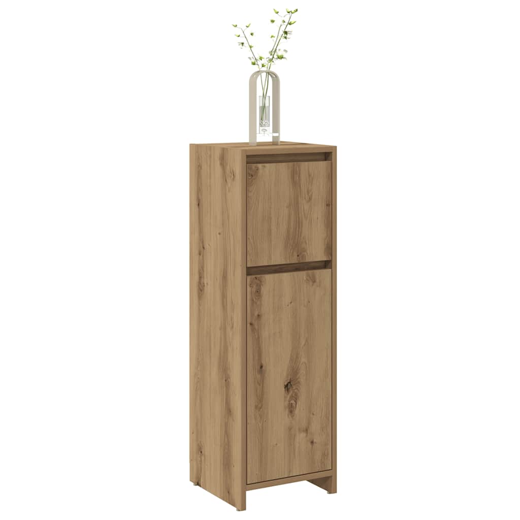 vidaXL Meuble de salle de bain chêne artisan 30x30x95 cm en bois d'ingénierie