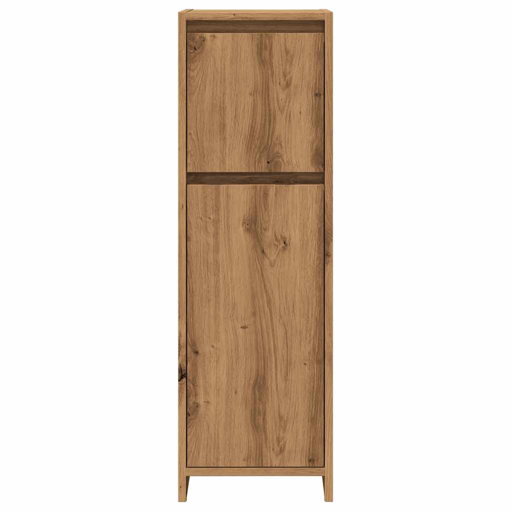 vidaXL Meuble de salle de bain chêne artisan 30x30x95 cm en bois d'ingénierie