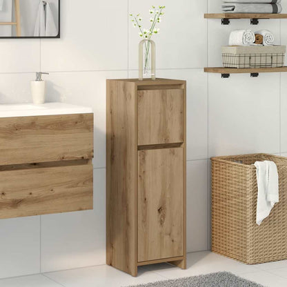 vidaXL Meuble de salle de bain chêne artisan 30x30x95 cm en bois d'ingénierie