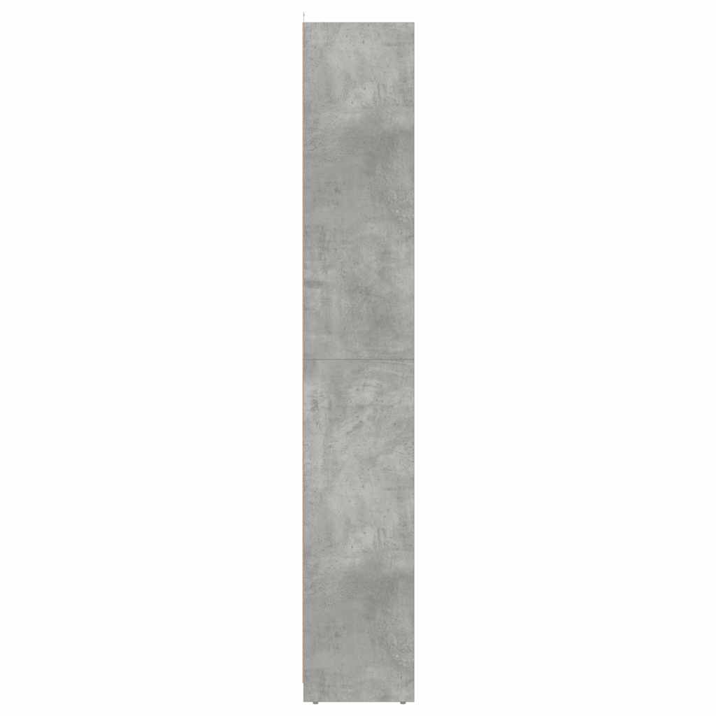 vidaXL Badezimmerschrank Betongrau 30x30x183,5 cm Holzwerkstoff