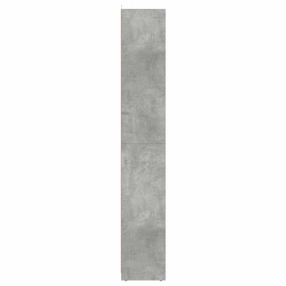 vidaXL Badezimmerschrank Betongrau 30x30x183,5 cm Holzwerkstoff