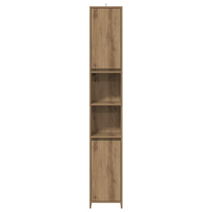 vidaXL Meuble de salle de bain chêne artisan 30x30x183,5 cm en bois d'ingénierie