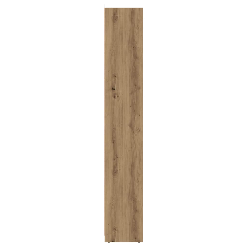 vidaXL Meuble de salle de bain chêne artisan 30x30x183,5 cm en bois d'ingénierie