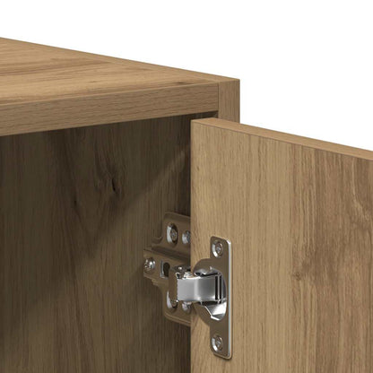 vidaXL Meuble de salle de bain chêne artisan 30x30x183,5 cm en bois d'ingénierie