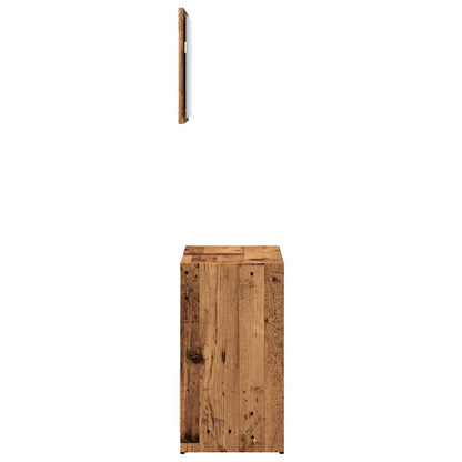 vidaXL Ensemble de meubles de salle de bain 2 pcs aspect bois récupéré bois d'ingénierie