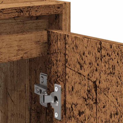 vidaXL Ensemble de meubles de salle de bain 2 pcs aspect bois récupéré bois d'ingénierie