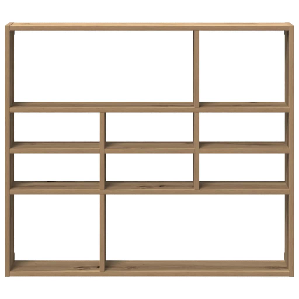 vidaXL Wandregal Artisan-Eiche 90x16x78 cm Holzwerkstoff