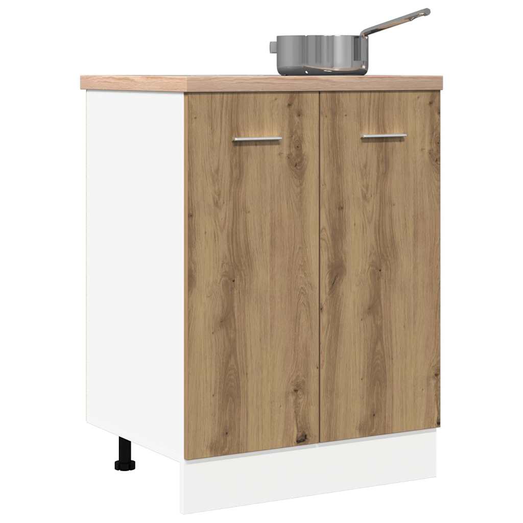 vidaXL Unterschrank Lyon Artisan-Eiche 60x46x81,5 cm Holzwerkstoff