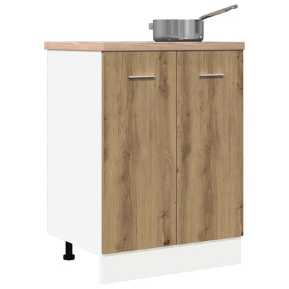 vidaXL Unterschrank Lyon Artisan-Eiche 60x46x81,5 cm Holzwerkstoff