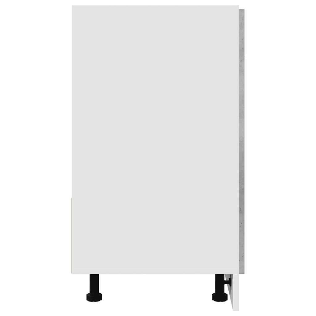 vidaXL Spülenunterschrank Lyon Betongrau 80x46x81,5 cm Holzwerkstoff