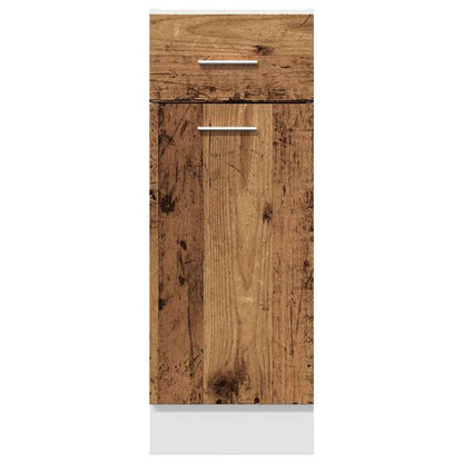 vidaXL Schubunterschrank Lyon Altholz-Optik 30x46x81,5 cm Holzwerkstoff