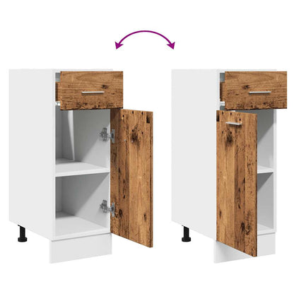 vidaXL Schubunterschrank Lyon Altholz-Optik 30x46x81,5 cm Holzwerkstoff