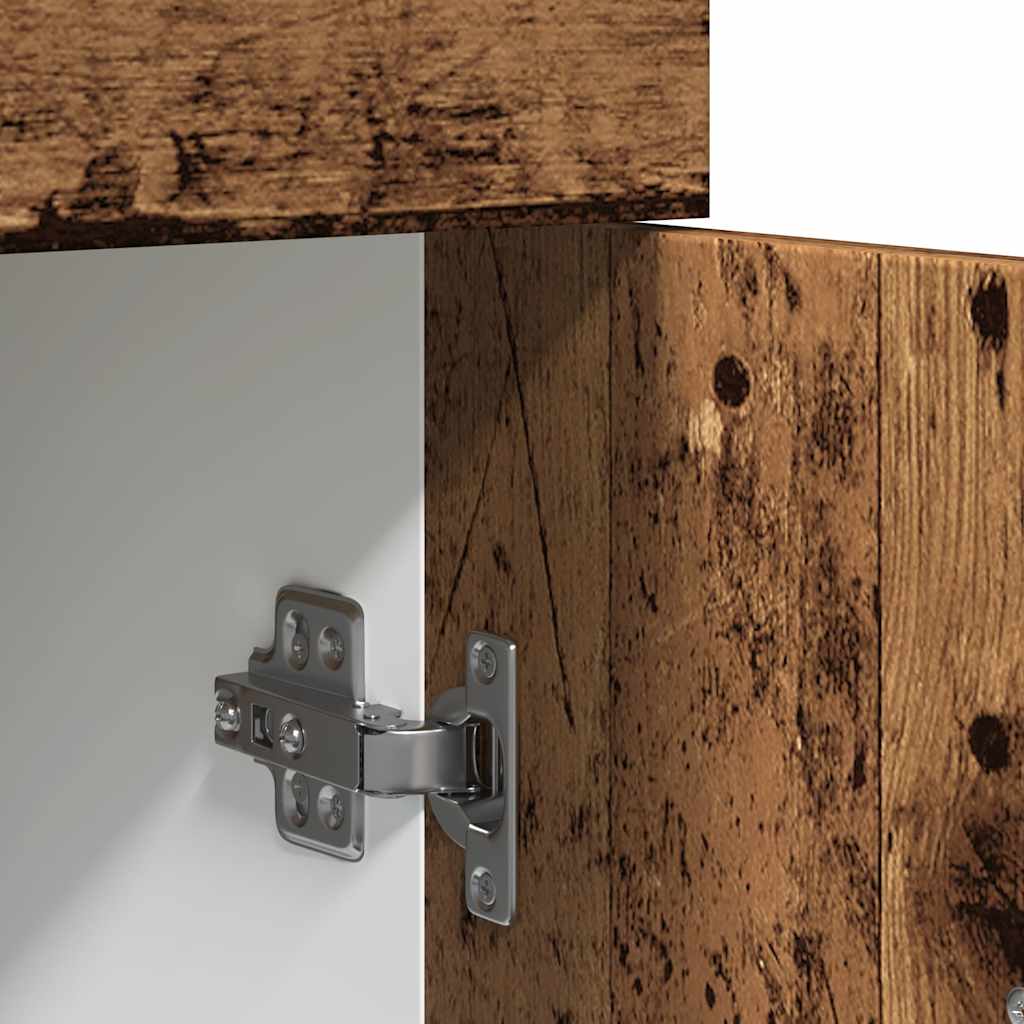 vidaXL Schubunterschrank Lyon Altholz-Optik 30x46x81,5 cm Holzwerkstoff