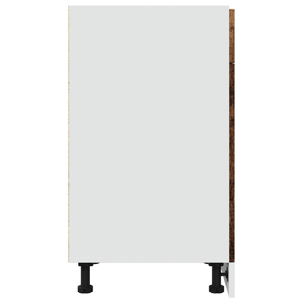 vidaXL Schubunterschrank Lyon Altholz-Optik 40x46x81,5 cm Holzwerkstoff