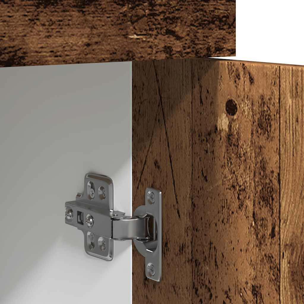 vidaXL Schubunterschrank Lyon Altholz-Optik 40x46x81,5 cm Holzwerkstoff