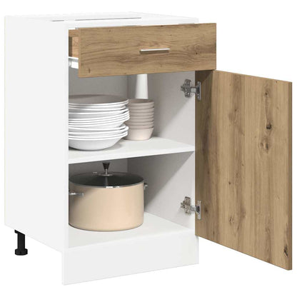 vidaXL Schubunterschrank Lyon Artisan-Eiche 40x46x81,5 cm Holzwerkstoff
